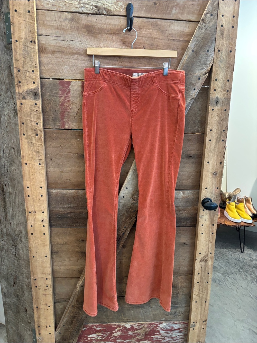 With the free stretchy corduroy pants